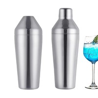 Shaker à cocktails OUYADA en acier inoxydable noir mat et or, 750 ml, outils professionnels pour barman et mixologiste
