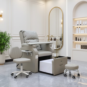 Sillón de Pedicura Eléctrico Ajustable de Lujo para Spa, Silla de Masaje de Pies sin Plomería, Silla de Baño de Pies para Salón de Uñas - Product Image 1