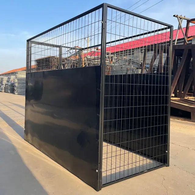 Açık köpek kulübesi büyük köpek 5*6 * 10ft galvanizli açık kafes kullanılan köpek kulübesi ve izolasyon paneli ile çalışır