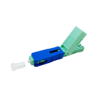 Conector Rápido de Fibra Óptica SC APC UPC KG53 para Terminación en Campo de Cable Drop FTTH
