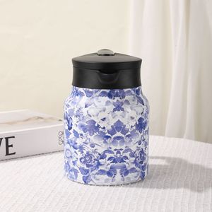 <span class=keywords><strong>Théière</strong></span> rétro à motif floral en acier inoxydable, grande capacité isolée, séparation de l'eau du thé, cafetière <span class=keywords><strong>avec</strong></span> <span class=keywords><strong>infuseur</strong></span> à thé intégré - Product Image 6
