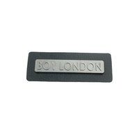 Étiquette Métallique Personnalisée en Cuir avec Logo en Relief pour Pantalons et Jeans, Placage Métallique, Écologique, Certifiée Oeko-Tex, Garantie Commerciale 2020