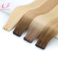 Nouvelles extensions de cheveux humains vierges européennes Genius Weft à double trame, qualité supérieure, pour salon