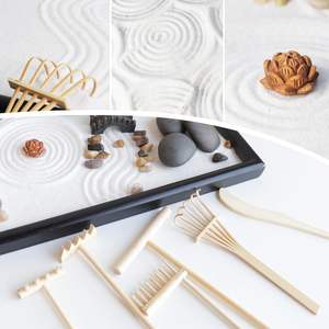 <span class=keywords><strong>Jardin</strong></span> <span class=keywords><strong>zen</strong></span> <span class=keywords><strong>pour</strong></span> bureau, mini <span class=keywords><strong>jardin</strong></span> <span class=keywords><strong>zen</strong></span> japonais en <span class=keywords><strong>sable</strong></span> <span class=keywords><strong>pour</strong></span> bureau, boîte miniature avec kit - Product Image 6