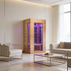 Saunas Royal de la Más Alta Calidad 2026, Sauna de Infrarrojos Lejanos para 2 Personas, Madera de Hemlock Sólida, Ecológica, para Gimnasio, Dormitorio, Villa, Sala de Estar - Product Image 2