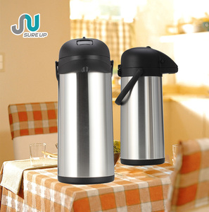 Grande capacité en acier inoxydable pompe airpot <span class=keywords><strong>5</strong></span> <span class=keywords><strong>litres</strong></span> <span class=keywords><strong>thermos</strong></span> airpot flacon pour hôtel - Product Image 1