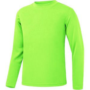 เสื้อแรชการ์ดแขนยาวเนออน UPF 50+ แห้งเร็ว สำหรับเด็กชายและเด็กหญิง เสื้อกีฬา ไซส์ 4T ถึงไซส์เยาวชน - Product Image 3