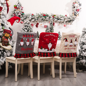 Oferta Especial: Juego de Fundas de Silla Navideñas con Dibujos Animados, Fundas de Tela para Asientos y Respaldos, Adornos para la Cena Familiar de Invierno - Product Image 4