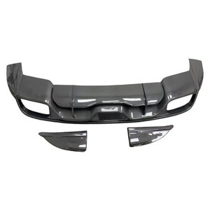 Séparateur de diffuseur de pare-chocs arrière en Fiber de carbone de Style normal pour porsche <span class=keywords><strong>Cayenne</strong></span> 18-23 <span class=keywords><strong>Suv</strong></span> et coupé - Product Image 2