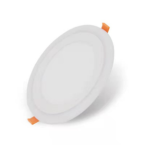 Led nhà máy 3 + 3W 6 + 3W 12 + 4W 18 + 6W đôi màu tròn vuông LED Bảng điều chỉnh ánh sáng 7W 9W 12W 18W 24W 30W Downlight Đèn trần - Product Image 1