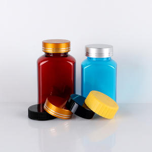 Wholesale 120ml 150ml Square <b>Bottle</b> Rectangular Vial <b>Empty</b> PET <b>Plastic</b> Jar Screw Cap Wide Mouth Pill Container - Product Image 1