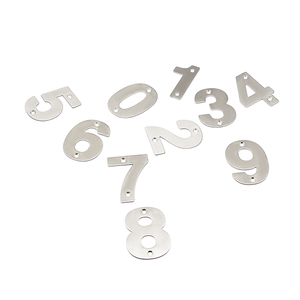 Figure vernis mat satin pvd vis fixation Plaque en acier inoxydable porte numéro de maison - Product Image 3