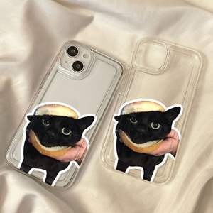 Funda de teléfono de TPU transparente con borde de cojín de aire con diseño personalizado de gato de Hamburgo para Iphone 8 X Xr Xs <span class=keywords><strong>Max</strong></span> 11 12 13 14 15 16 17 - Product Image 3