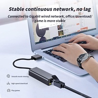 Adaptador de Red Ethernet USB 3.0 a Gigabit RJ45 de 1000 Mbps para Computadoras de Escritorio, Portátiles, Notebooks y Más Dispositivos