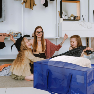 Sâu màu xanh nặng nhiệm vụ thêm lớn di chuyển túi Ba lô dây đeo lưu trữ <span class=keywords><strong>Totes</strong></span> cho tiết kiệm không gian - Product Image 6