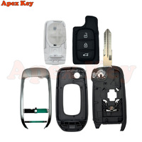 Coque de clé de voiture pliable à 3 boutons VAC102 pour Renault Megane 3, Dacia Duster, Kadjar, Captur, Symbol, FCC ID : CWTWB1G767