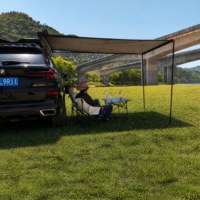 Tente latérale de voiture camouflage haut de gamme à triple couche en aluminium, ouverture automatique, >3000mm, imperméable et résistante à la pluie