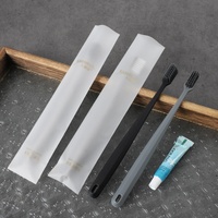 Kit de salle de bain d'hôtel de luxe avec brosse à dents jetable, trousse de toilette et chaussons – Ensemble complet personnalisable avec logo – Vente en gros usine
