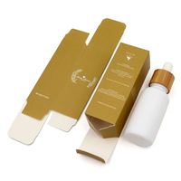Boîte de papier de carton d'impression personnalisée pour l'emballage de flacon compte-gouttes d'huile