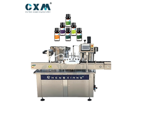 Machine de remplissage automatique d'huiles essentielles, contrôle PLC, remplissage de haute précision, adapté aux bouteilles rondes - Product Image 1