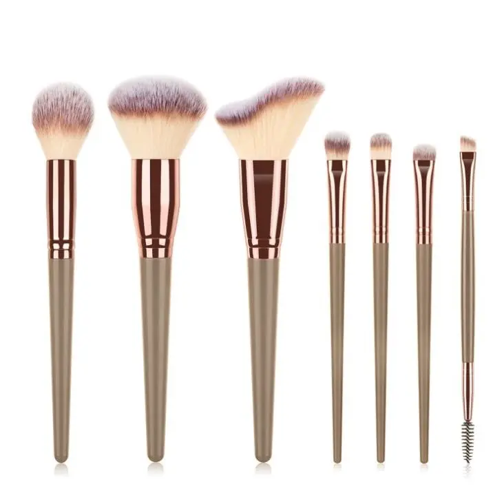 foreign trade professional makeup brushes luxury makeup brush set vegan foundation makeup brush Big Mac Brown G