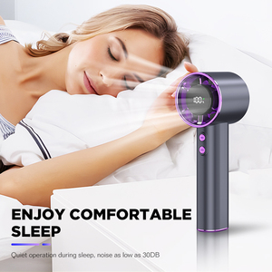 مروحة صغيرة محمولة من Dreepor قابلة لإعادة الشحن ، توربو محمول بألوان شعار مخصص - Product Image 2