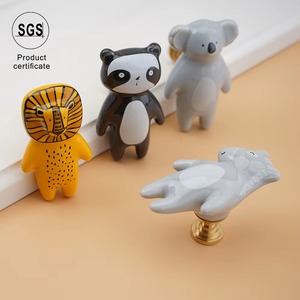 Usine directe en alliage de Zinc matériel chambre d'enfants sécurité en céramique mignon <span class=keywords><strong>armoire</strong></span> bouton tiroir <span class=keywords><strong>armoire</strong></span> meubles poignée pour chambre - Product Image 4