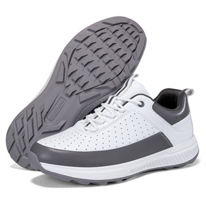 Chaussures de golf pour hommes, baskets de golf à lacets, respirantes et perforées, pour l'entraînement sur le driving range - Product Image 5