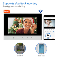 Nuevo Videoportero Inteligente con Pantalla HD de 7 Pulgadas y WIFI, 1080P, Tuya, Sistema de Intercomunicación de 4 Cables para Casa o Villa