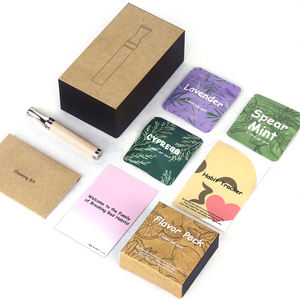 Dispositif respiratoire sans danger pour arrêter de fumer, aide au sevrage tabagique, or blanc, zen, respiration, inhalateur nasal 528 Hertz, collier - Product Image 2