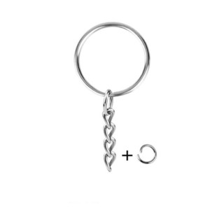 Giá Rẻ Giá DIY Móc chìa khóa phụ kiện kim loại vòng chìa khóa + 4 nút chains với 8 mét vòng tròn duy nhất - Product Image 5