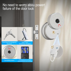 Serrure de porte intelligente IP avec déverrouillage par empreinte digitale <span class=keywords><strong>NF</strong></span> Card avec application Tuya Sécurité de qualité supérieure Utilisation en intérieur - Product Image 4