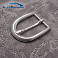 Boucle de ceinture personnalisée en alliage de zinc argenté, forme D, 30 mm, à un seul pignon, pour ceintures en cuir, sacs et accessoires de sangle pour hommes et femmes