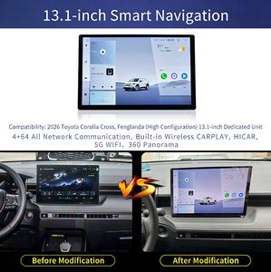 Autoradio Android 13,1 pouces 8 cœurs 4+64 Go avec Carplay sans fil, Hicar et GPS Navi pour Toyota Corolla Cross 2026 Fenglanda High Trim - Product Image 1