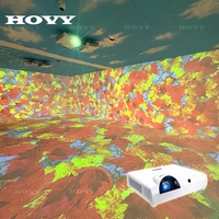 Projecteur interactif holographique 3D immersif à 360 degrés pour sol et mur, projection interactive dans l'espace complet, matériau métallique durable