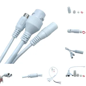 Wasserdichtes CCTV-LAN-Kabel Montage Überwachungs kamera kabel mit DC-Buchse Wetterfestes Rj45-Poe-Kabel für IP-Kamera