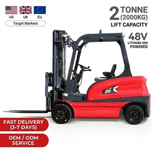Nueva Carretilla Elevadora Eléctrica <span class=keywords><strong>de</strong></span> Servicio Pesado <span class=keywords><strong>de</strong></span> 2 Toneladas, Tracción Trasera, Longitud <span class=keywords><strong>de</strong></span> Horquilla <span class=keywords><strong>de</strong></span> 1220 mm, Centro <span class=keywords><strong>de</strong></span> Carga <span class=keywords><strong>de</strong></span> 500 mm, Mástil <span class=keywords><strong>de</strong></span> Dos Etapas, Neumáticos Sólidos, Batería <span class=keywords><strong>de</strong></span> Plomo-Ácido - Product Image 1