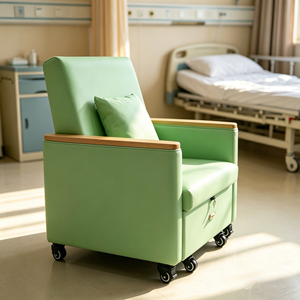 Canapé-lit pliable pour chambre d'hôpital, chaise VIP pour soins médicaux et soins aux personnes âgées, canapé multifonctionnel durable - Product Image 3