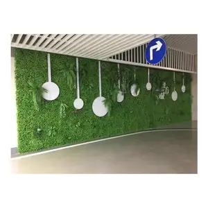 热卖植物墙壁人造绿色植物墙壁使用室内