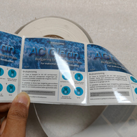 Etiqueta Adhesiva de PP Impermeable en Rollo, Personalizada, Bajo MOQ, para Múltiples Aplicaciones, Tamaño Personalizado