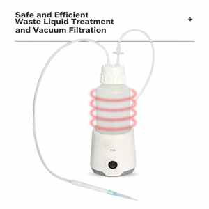 Laboratoriumapparatuur Bubbeltafel Vacuümzuigapparaat Werkblad Kleine ABS-kunststof vacuüm vloeistofafzuiger (oplaadbaar) - Product Image 3