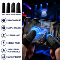 Gants tactiles anti-transpiration avec logo personnalisé, manchons conducteurs ultra-fins sans couture de 0,2 mm pour PUBG Mobile FPS MOBA