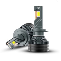 Lámpara LED HADUDU K9C Pro H7 H4 H11, Tubo de Cobre Más Grande, Luces LED H1 HB3 9005 HB4 9006 12V para Bombilla de Faro Delantero de Coche