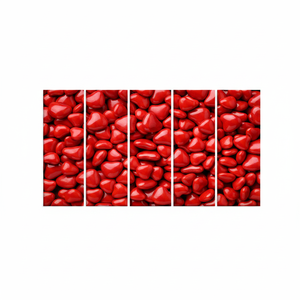 Heart Candy <b>Canvas</b> Art: Modern Kitchen <b>Wall</b> Decor, Printed <b>Canvas</b>,SET OF 5 <b>CANVAS</b> - Product Image 2