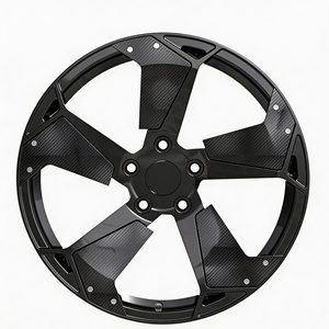 Rines de Aleación de Aluminio y Fibra de Carbono Forjados de Cinco Radios 19x8.5J 5x120.65 Nuevos para <span class=keywords><strong>Corvette</strong></span> (ET 40mm/25mm) - Product Image 2