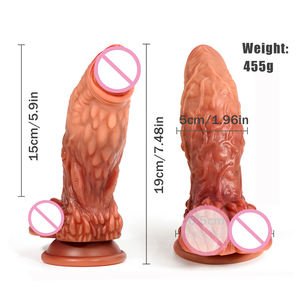 Quaige realistico cane mostro Dildo Silicone liquido con ventosa per la Vagina o anale G/C stimolazione Spot - Product Image 2