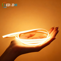 Bande lumineuse Cob économique en gros d'usine DC12v DC24v 320leds/M 480leds/M bobine pour enrouler des bandes Led Cob de haute qualité plus fortes