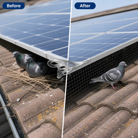 Grillage de protection pour panneaux solaires en acier inoxydable 304 anticorrosion, rouleau de fil à haute résistance pour projets en zones côtières