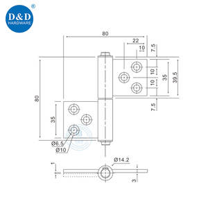 <span class=keywords><strong>Bisagras</strong></span> modernas de acero inoxidable de 360 grados, desmontables, con anillo de soldadura, tipo bandera, para puertas batientes - Product Image 6