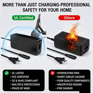 Chargeur de vélo électrique 42V2A pour Prophete, Mifa, Keola, Van Dijck, QWIC, Popal, batterie lithium 36V, prise DC5521 5.5*2.1mm - Product Image 4